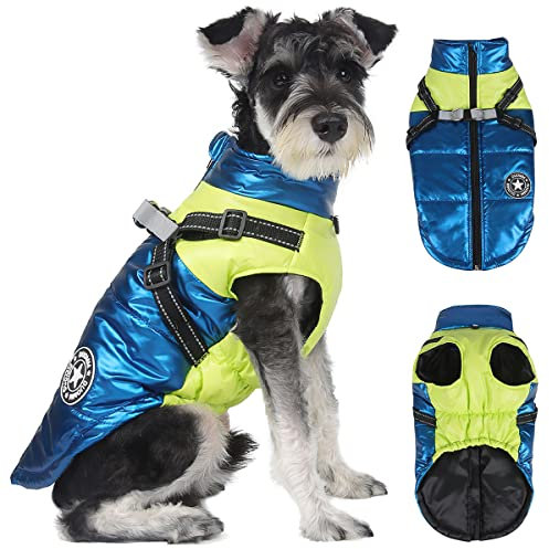 Hundemantel Winter, RosyFate Hund Warm Kleidung, Welpen Jacke, Weste Hund, Hunde Mantel Regendicht Winddicht, Hundemantel für Kleine und Mittlere Hunde(XL)