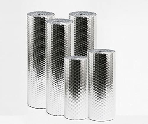 CCLONGTT Selbstklebe Isolierfolie Dämmfolie Heizkörper Reflexionsfolie Für Dächer Wände Und Böden Wärmedämmung Alu-Blasenfolie (Size : 1mx4m), Onecolor