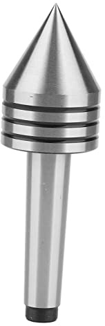 Contropunta Live Center MT2, HSS, 60 Gradi, per Tornio CNC, Legno e Metallo, 128mm, con Cuscinetti a Sfera