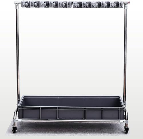 HACSYP Tool holder, Floor-Mounted Movable Put Wet Mops Rack, Hanging Broom And Mop Organizer Storage System, for Garden Garage Factories