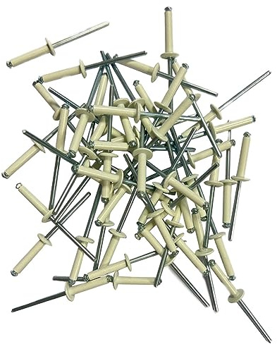 Générique - 250 RIVETS ECLATEURS BLANCS de 4 x 20 PLAQUES D'IMMATRICULATION