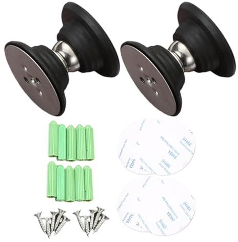 Hitrod Wohnmobil-Türhalter, magnetischer Wohnmobil-Türhalter - 2 Stück Edelstahl-Türstopper mit starkem Magnet | Kleber und Schrauben im Lieferumfang enthalten, Wohnmobil-Zubehör, stoßfest, einfache