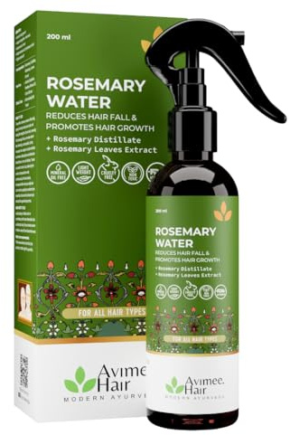 Avimee Herbal Rosemary Water For Hair Growth (200 ml) Mist Spray for Hairfall Rosemary Hair Mist Adds Shine & Helps Reduce Hairfall, Strengthens Hair For All Hair Types For Men & Women