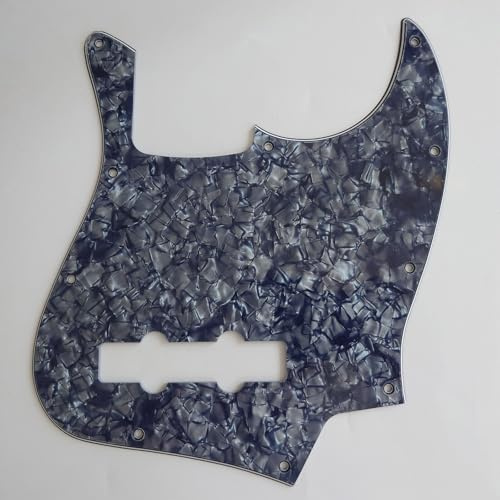 10-Loch-Pickguard Jazz J Bass für 4-Saiten Fender USA/mexikanische Jazz Bass Gitarre Teile (4-Gray Pearl)