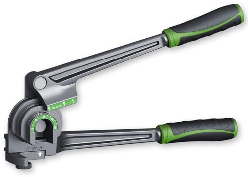 Kamitaly Tube Bender 180°, 1/4, 3/8, 1/2 (6/10/12mm) O.D. Pipe Bender, 3 in 1 Tubing Bender, Brake Line Bender for Air Conditioning Refrigeration Repair