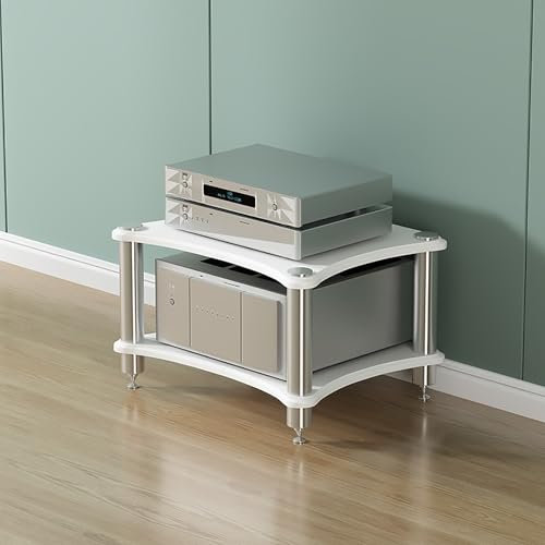 Genérico Soporte para estéreo, Soporte de Audio, Estante para Multimedia, Soporte para Consola de Videojuegos, Estante esquinero para Soporte de Medios AV, Estante para proyector, Torre de Soporte pa