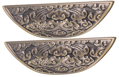 CANIGHT 2stücke Antike Möbelgriffe Vintage Schrank Schubladengriffe Aus Kupfer Elegante Griffe Für Küchenschränke Möbel Und Kommoden Starke Und Langlebige Bauweise Für Langfristige Nutzung