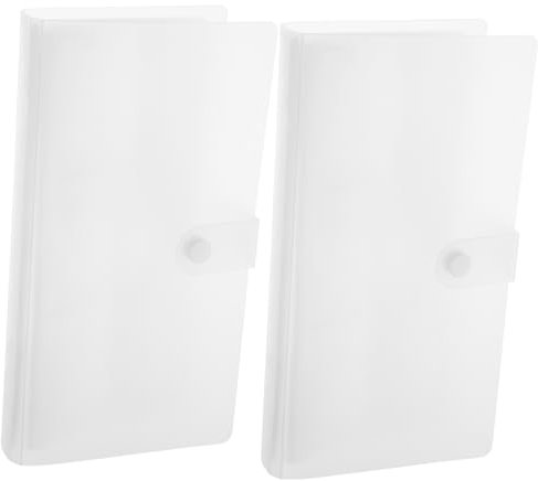 SHINEOFI Clear Storage Album for Cards Small Photos Portable Holder for Postcards Keepsakes Versatile DIY Crafts Photo Storage Transparent Design for Easy Identification