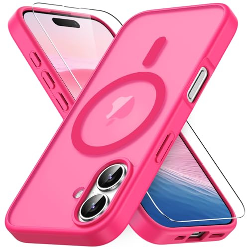 Vansdon Cover Magnetica per iPhone 16 con 1 Pezzi Vetro Temperato