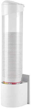 Yosoo Spender für Tasse aus, Spender Für 0,2 L Becher Papier Staubschutz Halterung Zubehör von Wasserbrunnen 50 Tassen Container Praxis 38 * 10 cm