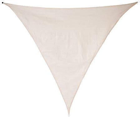 Royal Gardineer Sonnensegel Wohnwagen: Sonnensegel für Terrasse und Garten, dreieckig, 3 x 3 x 4,25 m, Taupe (Seilspannsonnensegel, Sonnenschutzsegel, Sonnenschirm)