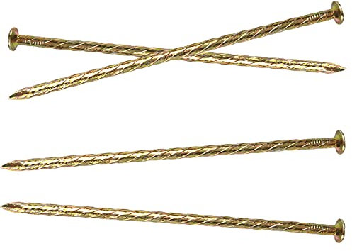 15 Pcs Artificial Stakes Nails, 6 Spiral Non-Rust Galvanized Metal Garden Landscape Edging Yard Stakes Timber Anchoring Spikes Ground Stakes Heavy Duty for Grass, Weed Barrier, Paver Edging, Tent