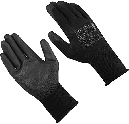 norskog Timan Arbeitshandschuhe Lederhandschuhe Herren Handschuhe Schutzhandschuhe Gartenhandschuhe Montagehandschuhe Bauhandschuhe Lagerhaus Garten Baustelle 12 Paare Gr.8