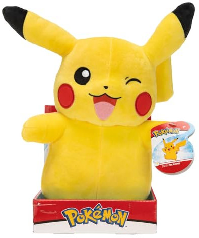 Pokemon Kuscheltier XXL Pikachu 30 cm Plüschtier – Neue 2022 Plush - Offiziell Lizenziertes Spielzeug