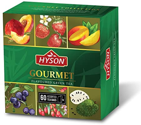 HAS TEE - Gourmet Collection - Geschenkset/Teeset/Probierset/ 6 X 10 = 60 Teebeutel (Grüner Tee/Green Tea)