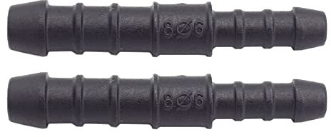 2 x YOU.S Original Schlauchverbinder Zwischenstück RGV Ø 8mm 6mm - Gerade Form - Reduzierer