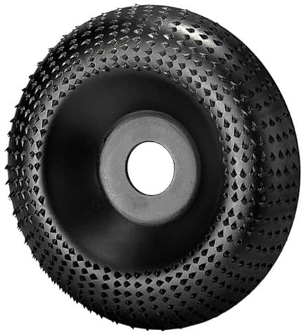 Disque de sculpture sur bois meule outil rotatif pour meuleuse d'angle disque de ponçage façonnage disque abrasif outils de travail du bois 22mm alésage (Color : Black)