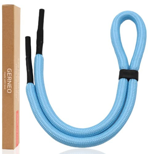 GERNEO® –ORIGINAL –Bracelet de lunettes de sport flottant en néoprène –brille dans l'obscurité –Plusieurs couleurs – Réglable avec câble –Bande de lunettes de sport imperméable et maintien ferme, bleu