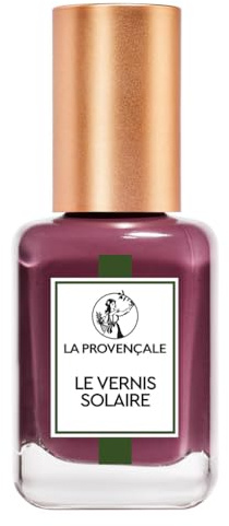 La Provençale Vernis à Ongles Longue Tenue Huile Olive Bio Figue Sauvage | 77% ingrédients origine naturelle, Fini brillant laqué, Tenue 7 jours, Pigments minéraux, Fabriqué France