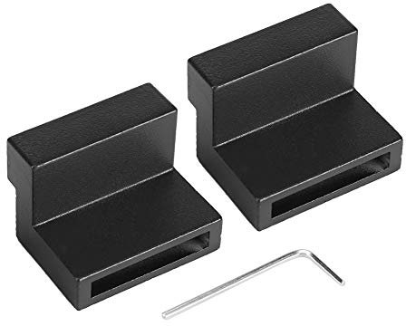 90 Grad rechten Winkel Türstopper, Heavy Duty Schiebetür Stop Halter i-Collision Wand montiert Türstopper, für Schiebetür Rail Track