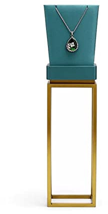 Schmuckständer Grünes Leder-Schmuckdisplay for Halsketten, Armbänder, Ohrringhalter, Schmuckständerhalter, Uhr, Halskette, Armband, Organizer, Ringhalter, Ohrring-Display Schmuck Organizer ( Color : D