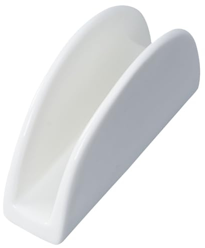 Zerodeko Keramik Serviettenhalter 4.33X2.72X1.18 Zoll Weiß Praktischer Serviettenspender Für Küche Badezimmer Restaurant Tischdekoration