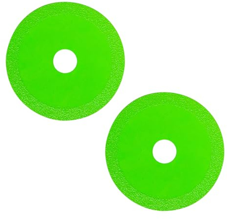 IUSOT 2Pcs Diamond Cutting Disc Ultra-Thin Glass Tile Blade for Angle Grinder,Precision Cutting for Glass, Jade,Ceramic,and Bottles, 125x15x22.23 mm