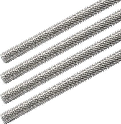 Cjueiom Lot de 4 tiges entièrement filetées M10 x 150 mm, tiges filetées à droite en acier inoxydable 304, goujons entièrement filetés pour boulons d'ancrage, pinces, cintres et boulons en U