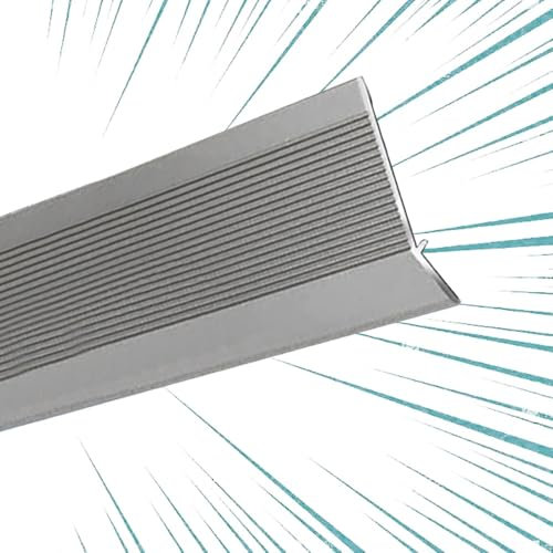 BGBZHMMEE Bande De Transition Sol en Aluminium pour Porte, Profil De Transition De 36 Pouces, Adaptée À Une Hauteur De Seuil Inférieure À 1,6 Pouce(Gray)