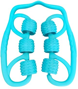 ZYEUGYXA 6-Wheel Muscle Roller – Deep Tissue Fascia Massage Tool for Legs, Arms & Thighs, Cellulite Massager for Muscle Relief & Recovery