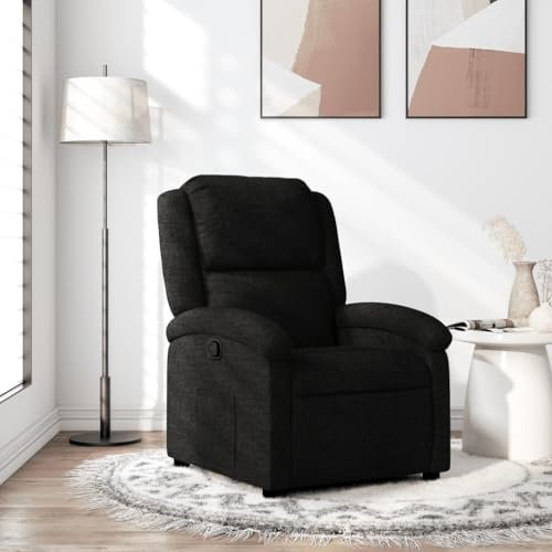 Xichuzi Relaxsessel Schwarz Stoff, Relaxsessel, Fernsehsessel, Kinosessel, Gaming Couch - 371753