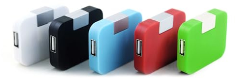pumpumlia 4pcs/set Small USB Hubs 4 Port Expander Foldable Square Shape Adapter For Laptops And Computer Accessories Plug And Play USB