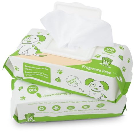 200Pcs Pet Wet Wipes, Hypoallergenic, Cleaning & Hydrating, Grooming Wipes