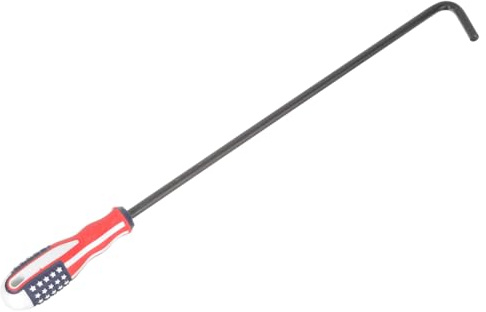 NOLITOY Manhole Cover Lifter with Plastic Handle Heavy Duty Steel Hook for Storm Drains and Roller Shutter Doors Comfortable Grip for Sewer Maintenance and Outdoor Use Random Style