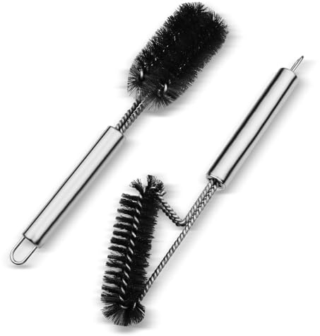 Meritaipolw Spazzola Barbecue, Spazzola Per Barbecue Acciaio Inox, Spazzole Acciaio, Bbq Brushing, Accessori Barbecue, Adatta Per BBQ A Gas, A Carbone Ed Elettrici (2 Pezzi)