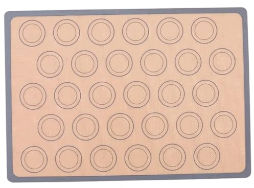 LIGIGWASH Alfombrilla de Silicona Resistente al Calor para Hornear Macarons Esterilla Antiadherente Flexible y Reutilizable Pad para Amasar y Hornear Pasteles Lavable Lavavajillas