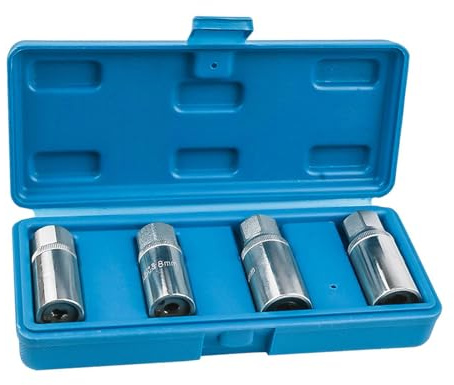 KIXZSAZ Mutternausdreher Set, hochfester legierter Stahl, zum einfachen Entfernen beschädigter Schrauben und Bolzen. Mutternausdreher Set, zum Entfernen abgebrochener Schraubenbolzen, 12 mm