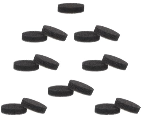 Alipis 15pcs Compact Quick Dry Makeup Brush Cleaner Sponges for Women, Black Sponge Pads for Efficient Eye Shadow and Makeup Brush Cleaning