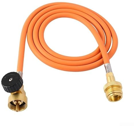 For TIG Torch Extension Hose Kit 1.5m 5ft with Hook CGA600 for Gas Welding Brazing For HVAC Plumbing Orange Silver Metal Plastic Air Control Knob