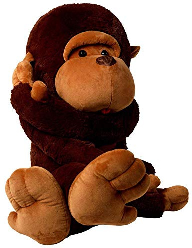 YunNasi Riesen AFFE Kuscheltier Groß Plüschtiere Orang-Utan Tier Spielzeug Realistisch Gestaltetes Stofftier Geschenk für Kinder Freundin (80CM)