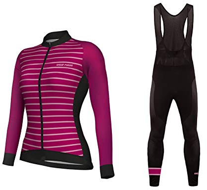 UGLY FROG Fahrradbekleidung für den Winter Thermisches Fahrradtrikot Vlies Thermo Langarm Shirt Damen Breathable Radfahren Fahrrad Lange Hülsen Fahrrad Hemd Damen Langarm Fahrradbekleidung Radfahren