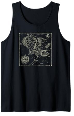 Lord of the Rings Map of Middle Earth Tank Top