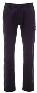 Payper POWER STRETCH Pantalone unisex uomo donna misto cotone tessuto elasticizzato tasche laterali posteriori Blu Navy