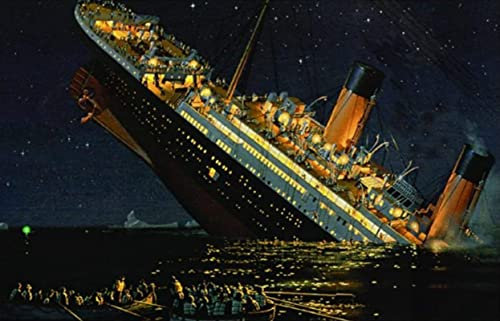 RUIYANMQ Puzzle 1000 Stück Leonardo.D Titanic Filmplakate Wood Adult Toys Dekompressionsspiel Zy281Tm