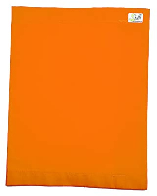 Buchumschlag (Größe B) von Stoffi Heftumschlag mit Klettverschluss, für Schulbücher, passend zu den Heftumschlägen (Orange)