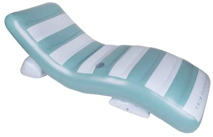 Swim Essentials Luxus Lounge Float - Luftmatratze Schwimmbad - Old Green - 180 x 99 cm