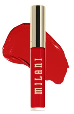 Milani Stay Put Longwear Liquid Lipstick - Smudge-Proof, Kiss-Proof, and Fade-Resistant Formula for All-Day Wear - Red Flag