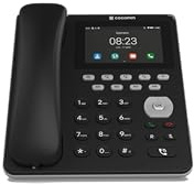 COCOMM F720 Teléfono Fijo con SIM, 4G, LTE, Android 10, Volte, Uso Profesional, móvil de fácil Funcionamiento, Color Negro