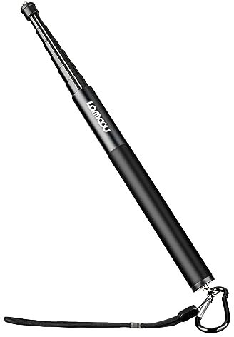 Lammcou X3 Osynlig selfiepinne, 6-stångs actionkamera aluminium selfiestång stång, utdragbar upp till 135 cm, handhållet monostativ pole teleskopstång för ONE RS ONE X2 X3 Hero 13 12 11 10 9
