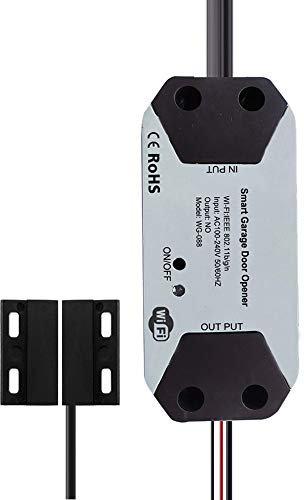 Splenssy Smart Garagentoröffner – 16 A/3000W – Universal WLAN Fernbedienung, Tuya WLAN Schalter, kompatibel mit Amazon Alexa und Google Home, Timer Funktion, Countdown Funktion